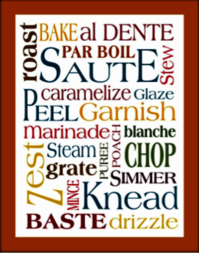 Excellent Glossery of Cooking Terms