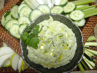 Edamame Hummus platter