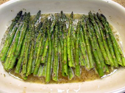 asparagus in wine