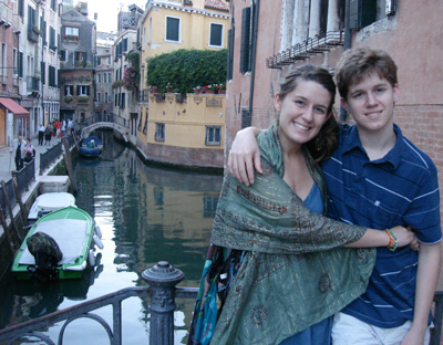 Marissa and Connor in Venice
