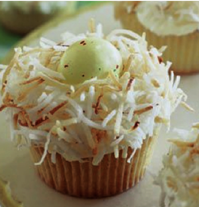 birdnest cupcake