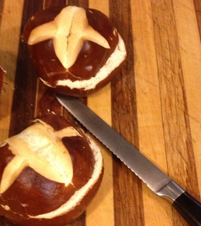 pretzel rolls