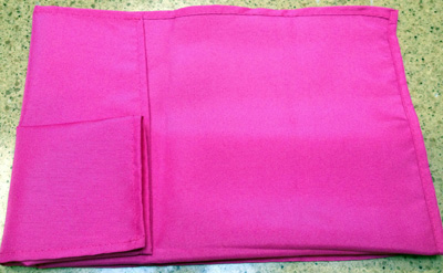 fold one side to middle