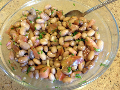 cranberry bean salad