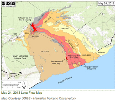 lava flow map