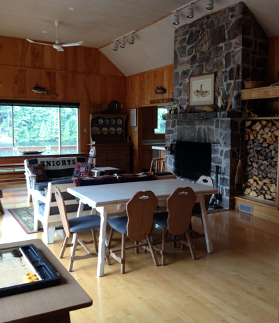 Lake house main room