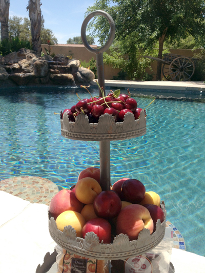 fruit by pool