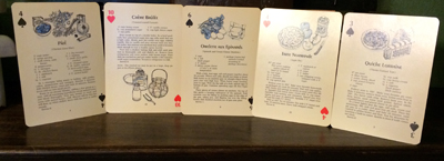 recipe playing cards