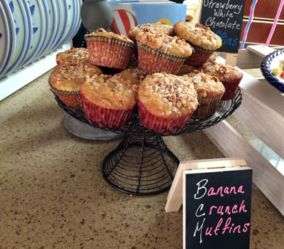 banana crunch muffins