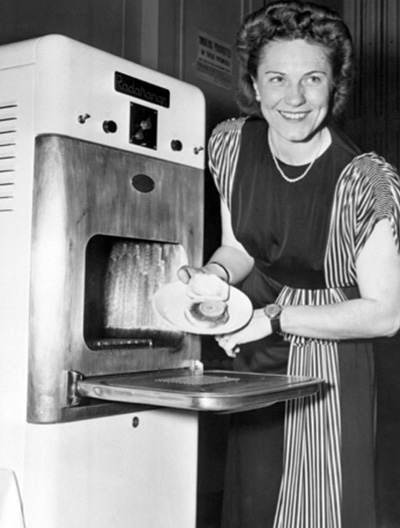 early microwave lady