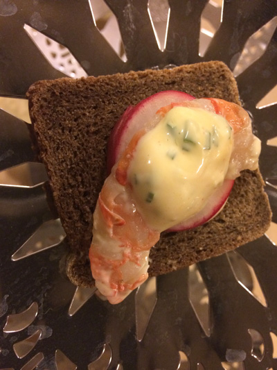 shrimp canape