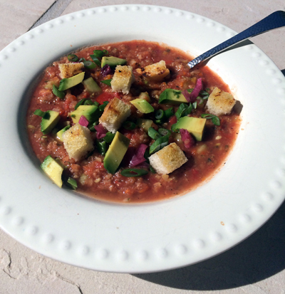 fire roasted gazpacho