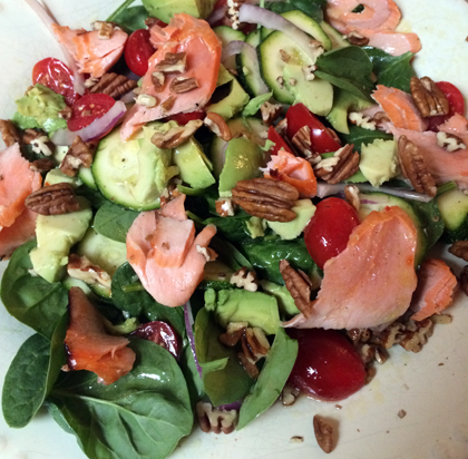 Summer Squash and Salmon Salad1