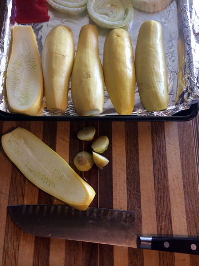 trim yellow squash