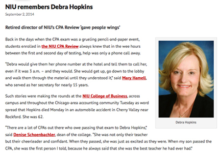 NIU Debra Hopkins