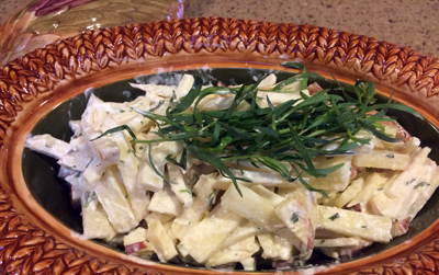 apple celery root salad