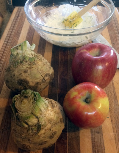 celery root apples