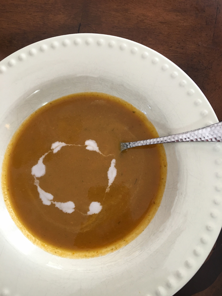 leftover crudite soup