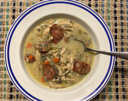 wild rice and chicken soup