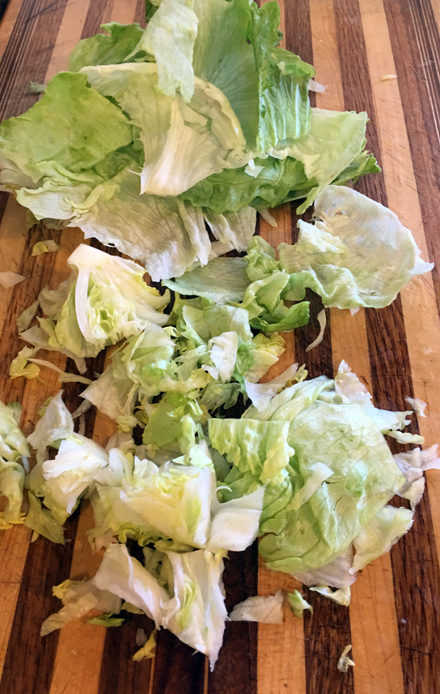 lettuce scraps