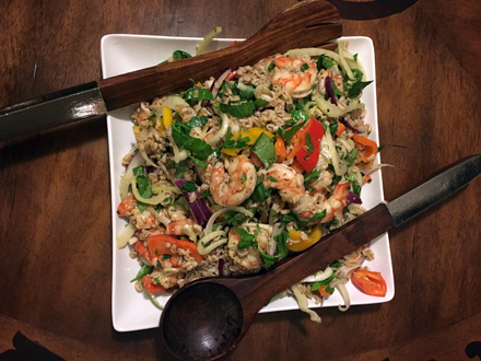 Shrimp Farro Salad