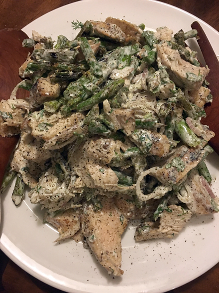 chicken asparagus goat cheese