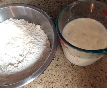 flour and milk