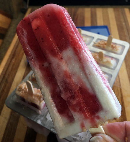 roasted strawberry toasted coconut cream pop