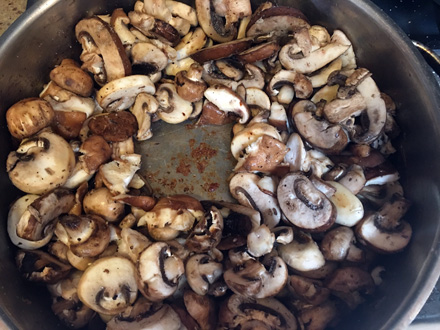 saute mushrooms