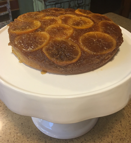 upside down meyer lemon cake