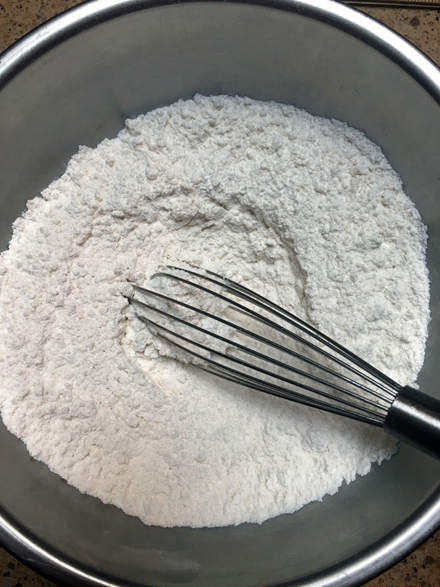 whisk flour