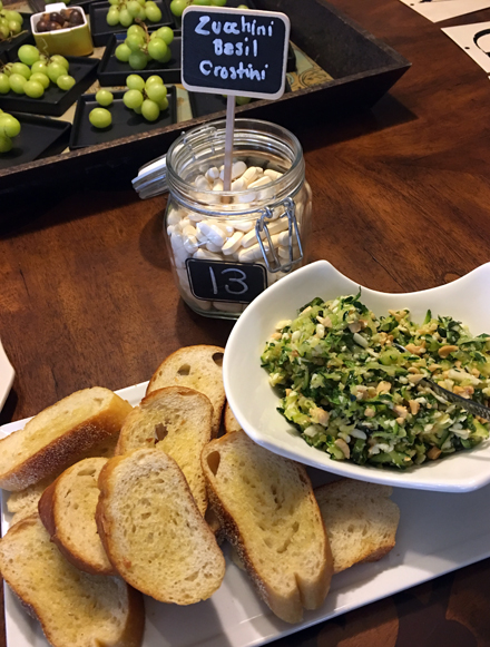 zucchini basil crostini