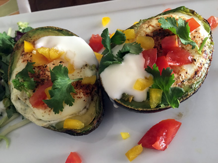 breakfast avocado eggs