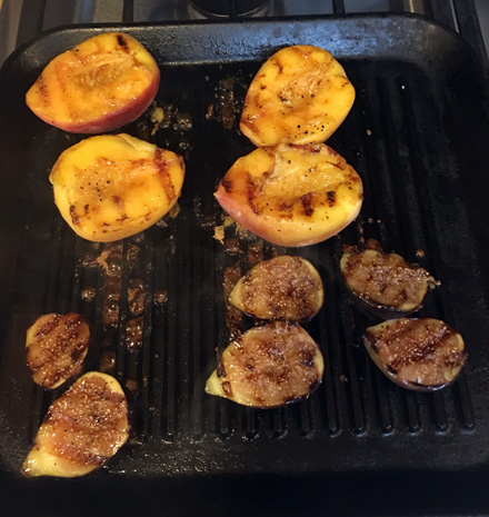 grilled stone fruit