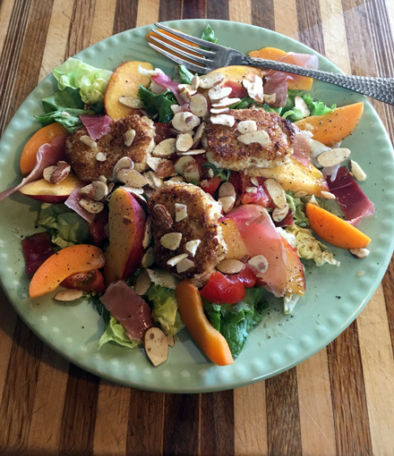 peach and apricot salad