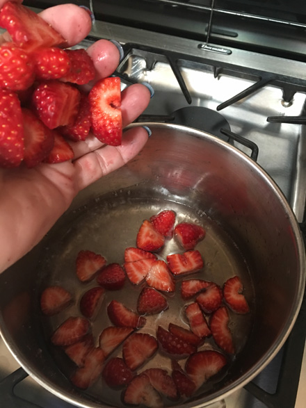 add strawberries